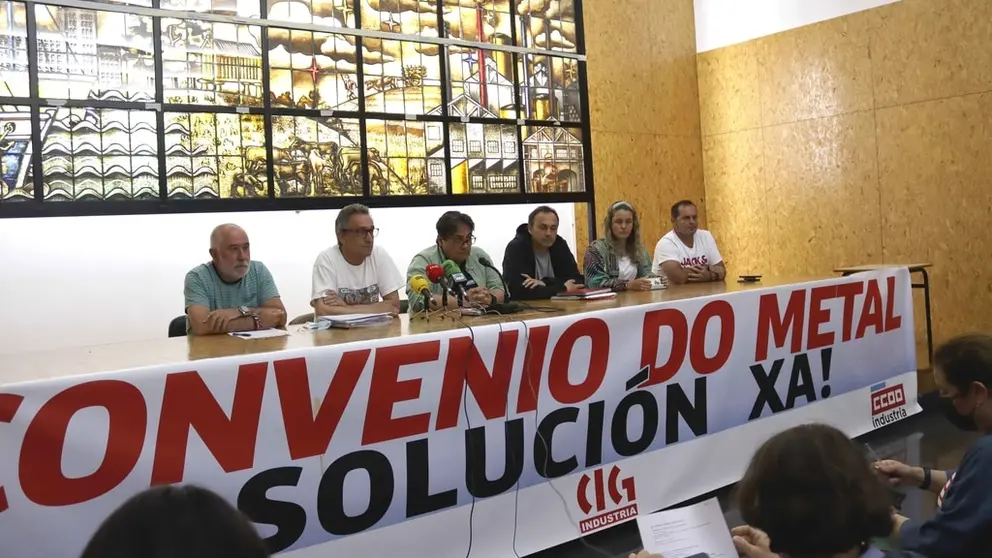 Membros de CIG, CCOO e UGT anunciaron seis novos d&iacute;as de folga no sector metal&uacute;rxico coru&ntilde;&eacute;s.