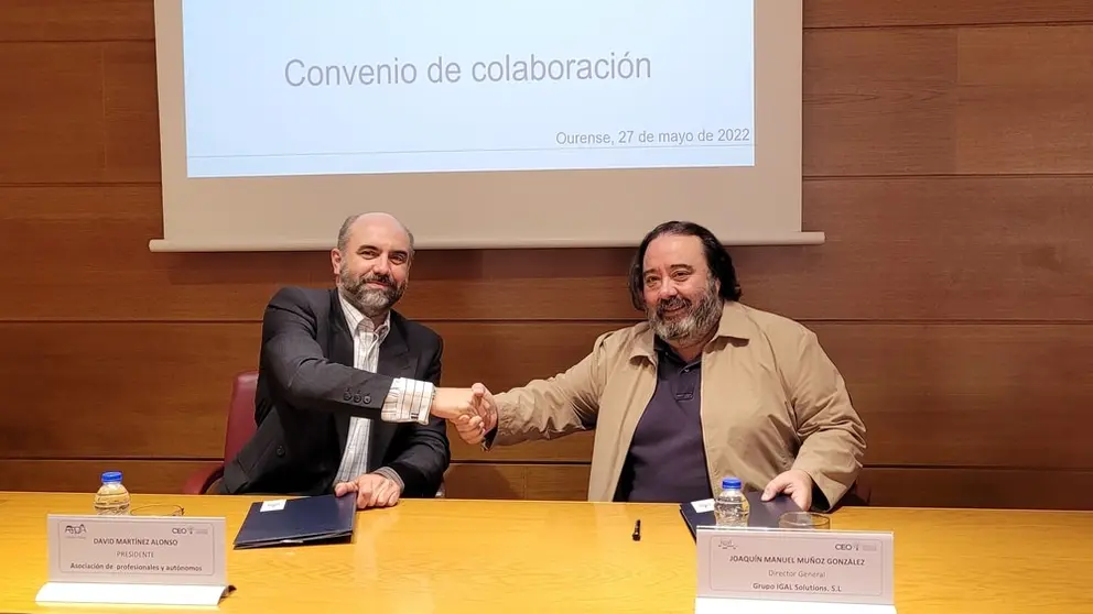 David Mart&iacute;nez, de AEPA Ourense, y Joaqu&iacute;n Mu&ntilde;oz, de Grupo Igal.