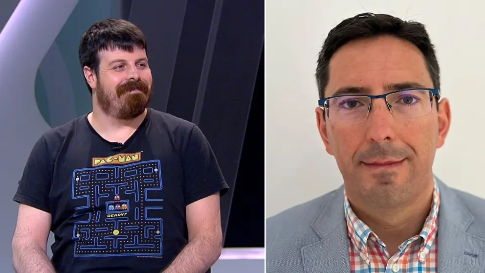 Sergio Prieto, director creativo de Gato Salvaje Studios, e Gustavo Herva, xefe da Sub&aacute;rea da Seguridade da Amtega.