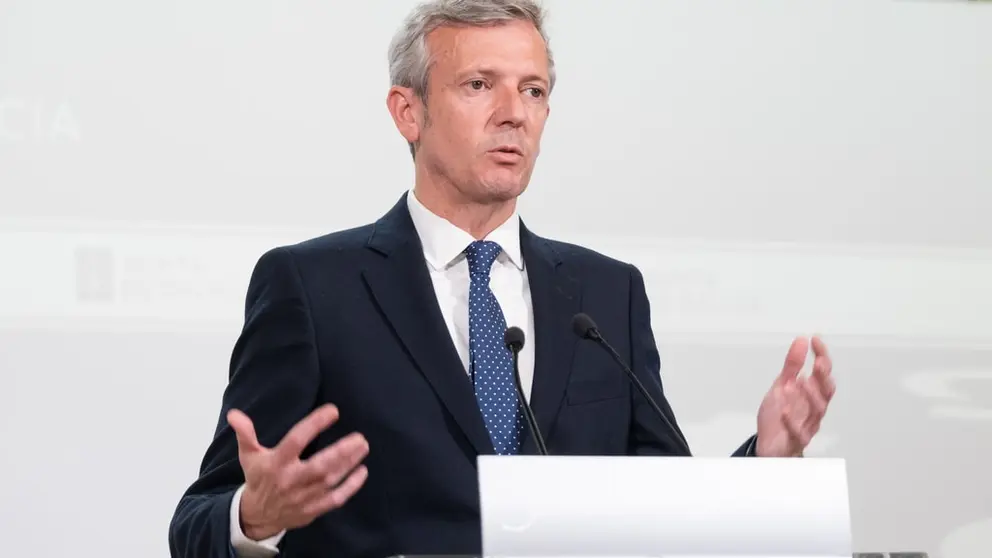 El presidente de la Xunta, Alfonso Rueda, tras el Consello.