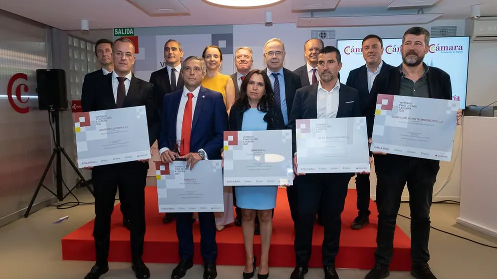 Entrega del Premio Pyme del A&ntilde;o A Coru&ntilde;a 2022, que recibi&oacute; Gabadi.