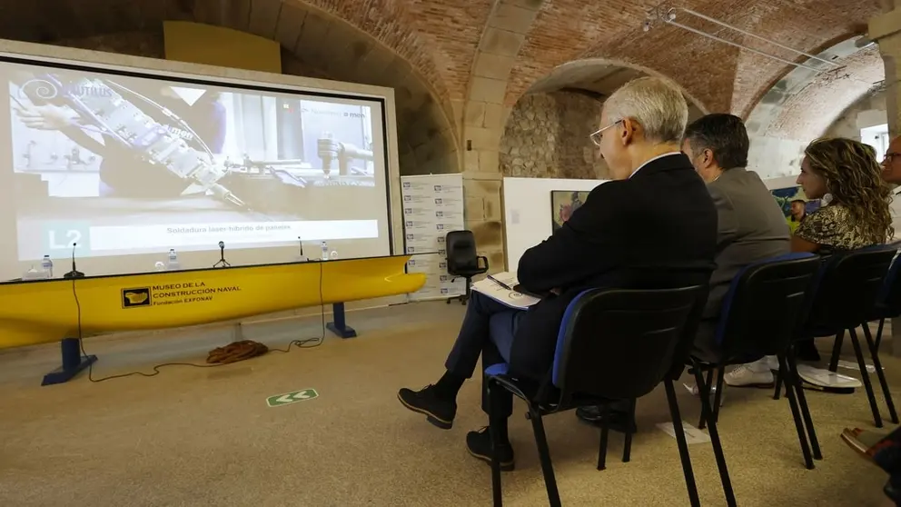 El vicepresidente Francisco Conde, en la clausura en Ferrol de la UMI Nautilus.