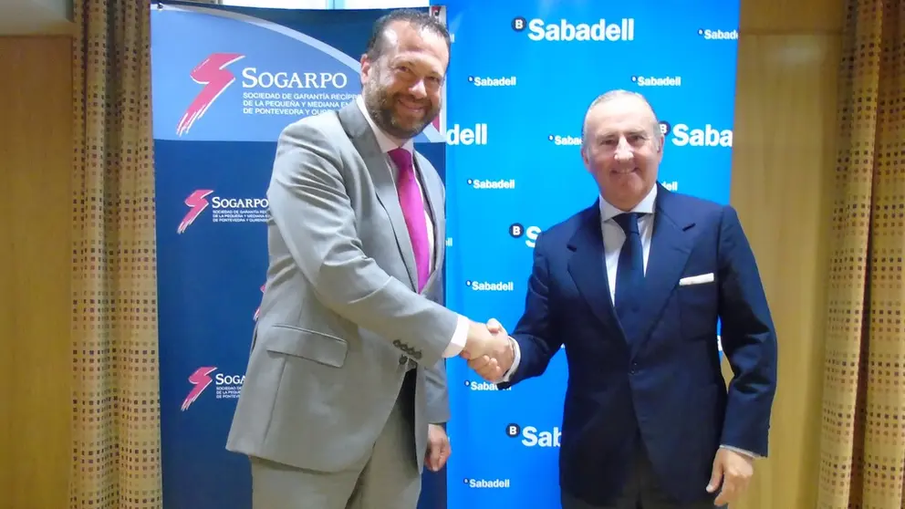 Artur Yuste y Pablo Junceda renovaron el acuerdo entre Sogarpo y Sabadell.
