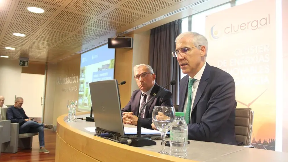 Francisco Conde, en la jornada  sobre comunidades energ&eacute;ticas y autoconsumo organizada por Cluergal en Pontevedra.