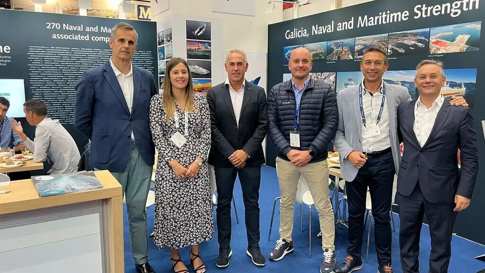 Delegaci&oacute;n de Asime en la feria SMM, que se celebra en Hamburgo.