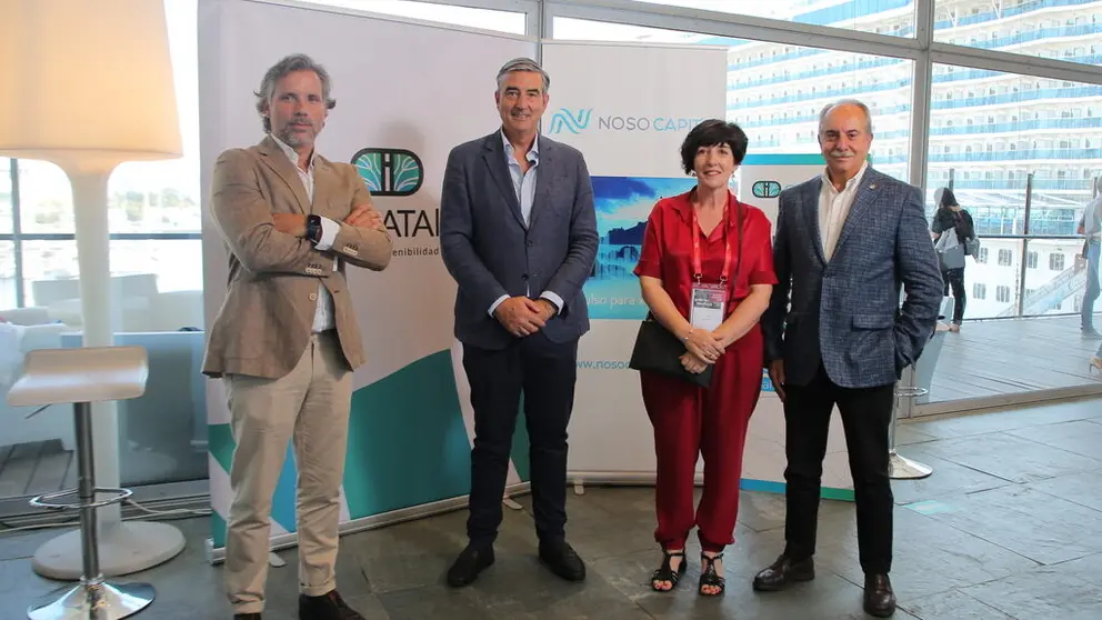 Pablo &Aacute;lvarez, presidente DATALife; Tomas P&eacute;rez, CEO de Noso Capital; Carme Pampin, presidenta Bioga; Antonio Couceiro, presidente Noso Capital