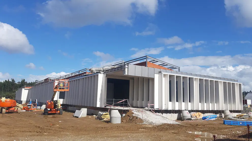 As obras do Centro de Servizos Innovadores para Empresas Biotecnol&oacute;xicas, que se agarda inaugurar en xaneiro de 2023.