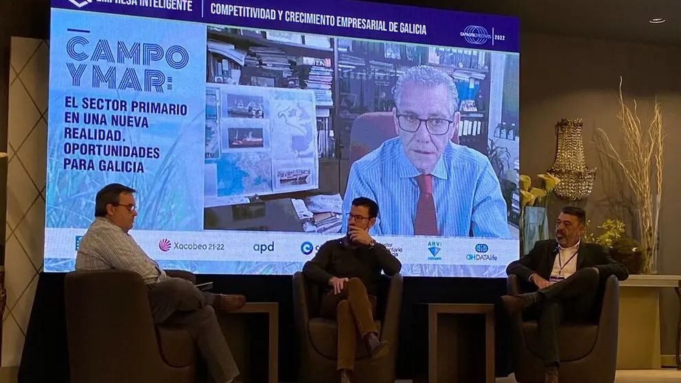 Pablo Campos, Jos&eacute; Manuel N&uacute;&ntilde;ez, Severiano y Javier Touza (en conexi&oacute;n online).