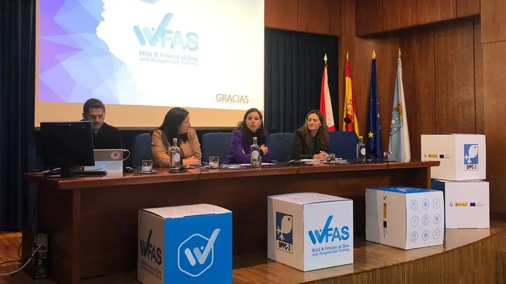 El acto de presentaci&oacute;n de la marca WFAS tuvo lugar en la Cooperativa de Armadores de Vigo.
