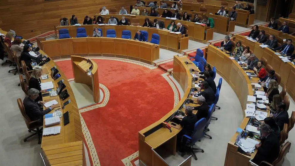 Pleno del Parlamento de Galicia.