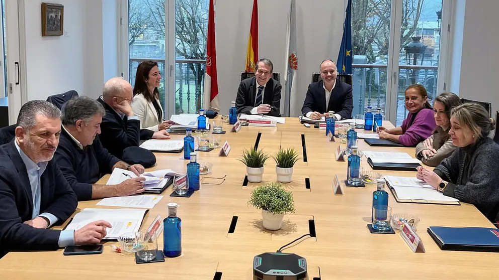 Reuni&oacute;n del pleno del Consorcio de la Zona Franca de Vigo.