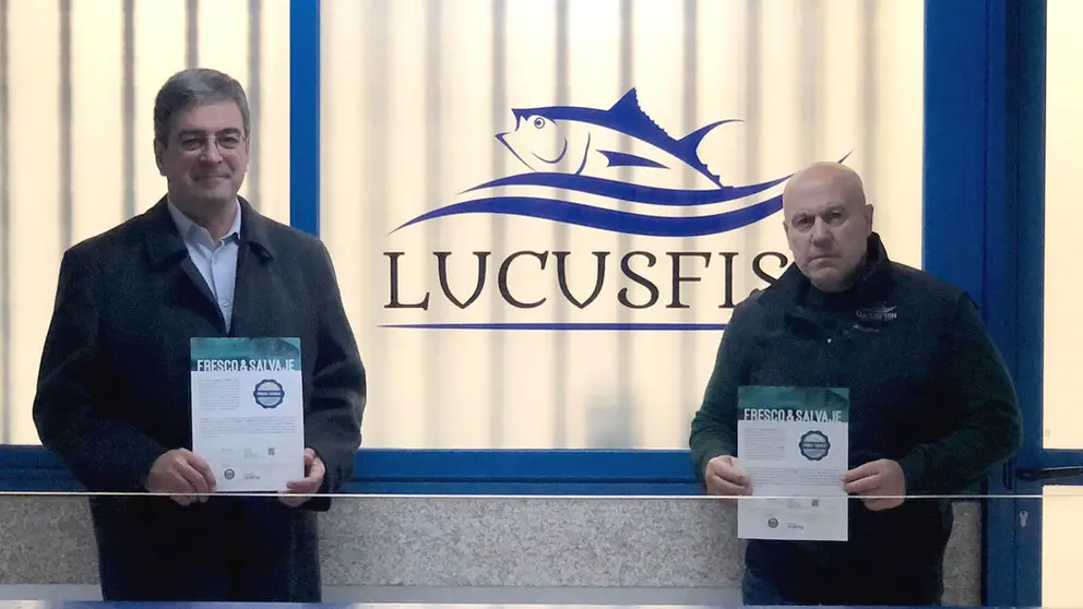 Edelmiro Ulloa, director gerente de OPPF4 y Jos&eacute; Antonio Arribas V&aacute;zquez, gerente de Lucus Fish.