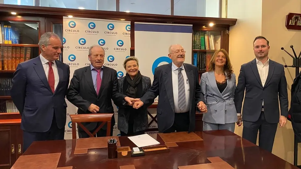 Directivos de C&iacute;rculo de Empresarios de Galicia y Nord&eacute;s Club Empresarial.
