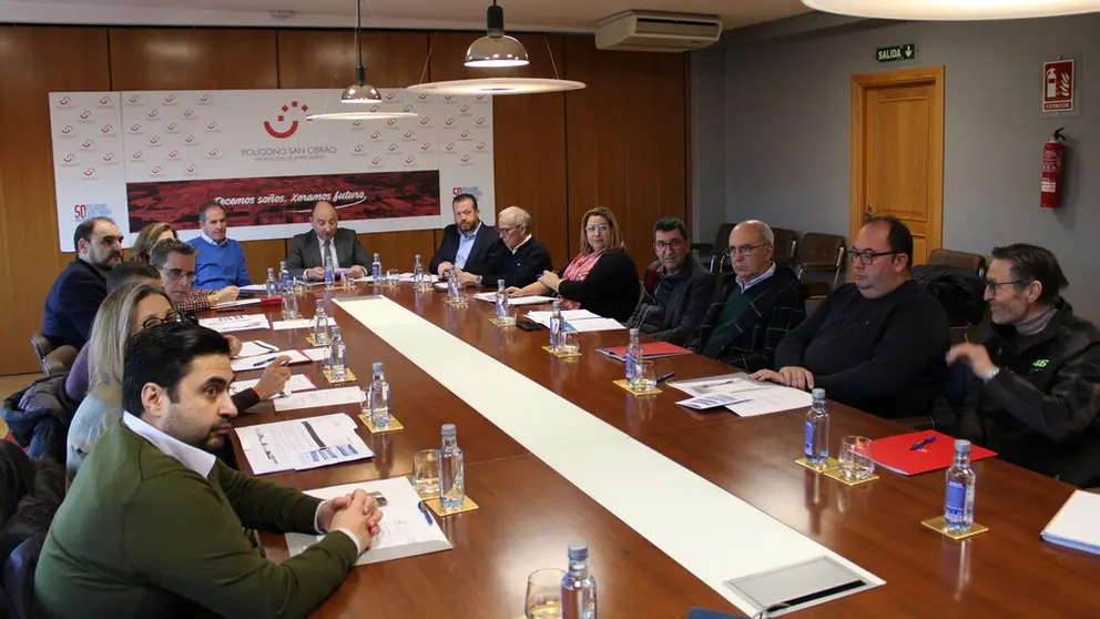 Reuni&oacute;n de la junta directiva de la Asociaci&oacute;n de Empresarios Pol&iacute;gono San Cibrao.