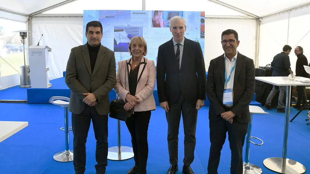 El delegado de la Xunta en Ourense, la presidenta de la CEO, el vicepresidente primero de la Xunta y el gerente de Tecn&oacute;pole asistieron a la jornada de Galicia Avanza.