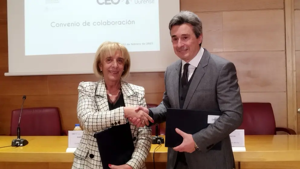 Marisol Novoa, presidenta de la CEO, junto a Jos&eacute; Luis da Rocha, presidente de Ceval.