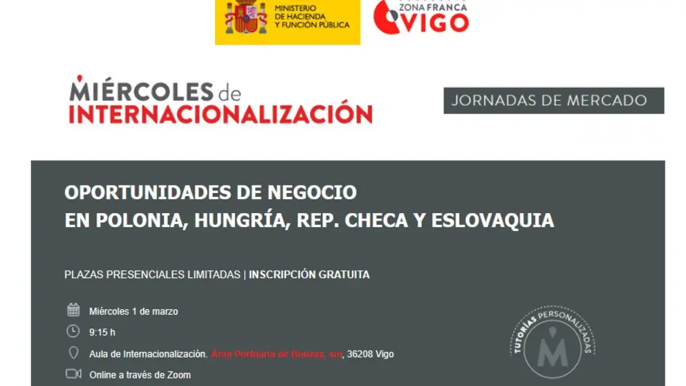 La jornada sobre los mercados de Europa central tendr&aacute; lugar en la antigua sede del CZFV en el &Aacute;rea Portuaria de Bouzas.
