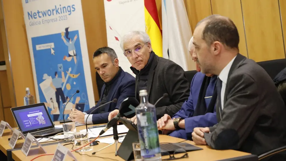 El vicepresidente primero de la Xunta, Francisco Conde, en el Networking Empresa de Vilagarc&iacute;a.