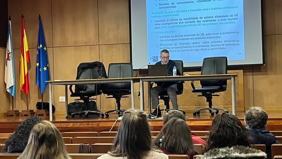 Edelmiro L&oacute;pez, na xornada divulgativa sobre a nova PAC.