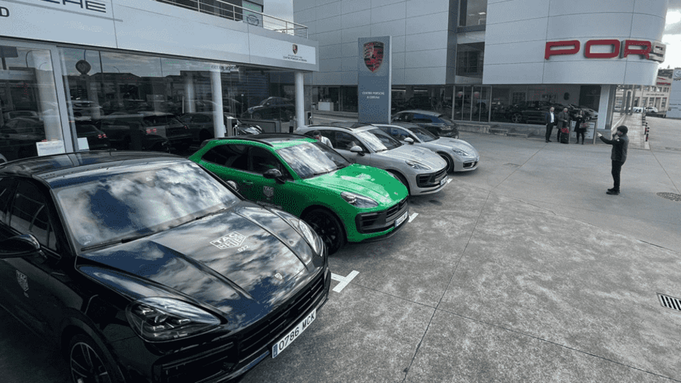 Modelos de Porsche que participaron en el evento promocional con TAG Heuer y Joyer&iacute;a Calvo.