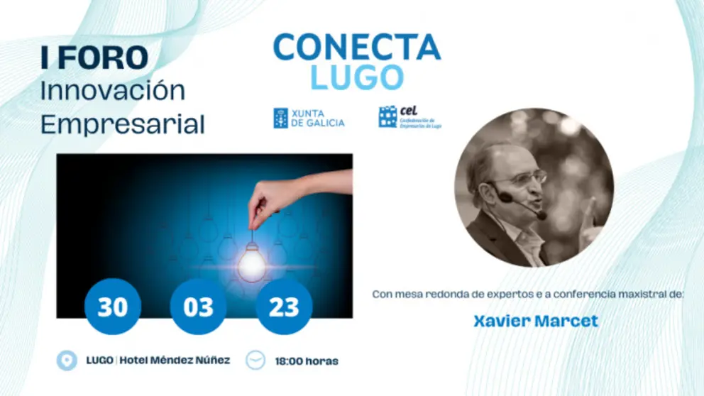 El I Foro de Innovaci&oacute;n Empresarial tendr&aacute; lugar el 30 de marzo en Lugo.