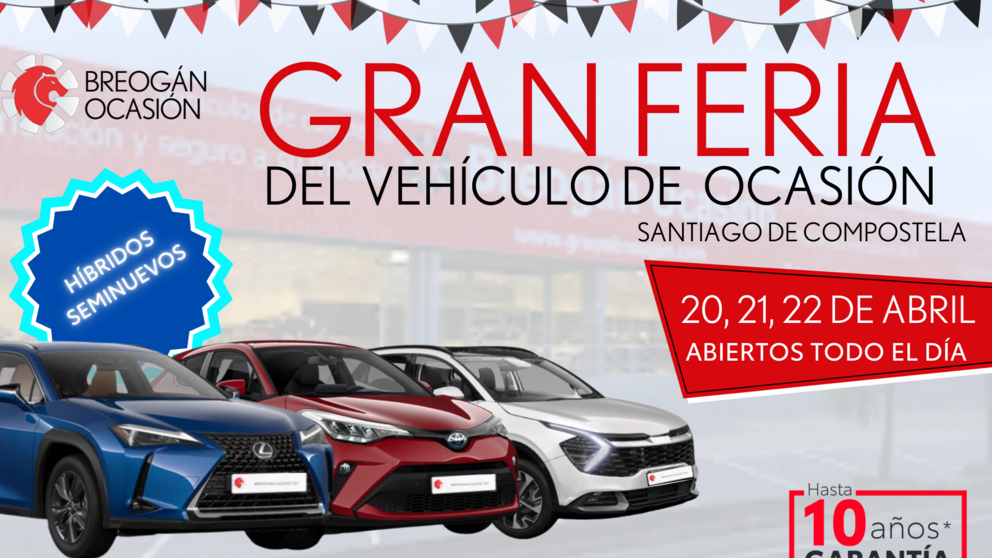 Breog&aacute;n Ocasi&oacute;n organiza una feria del veh&iacute;culo de ocasi&oacute;n entre el 20 y el 22 de abril.
