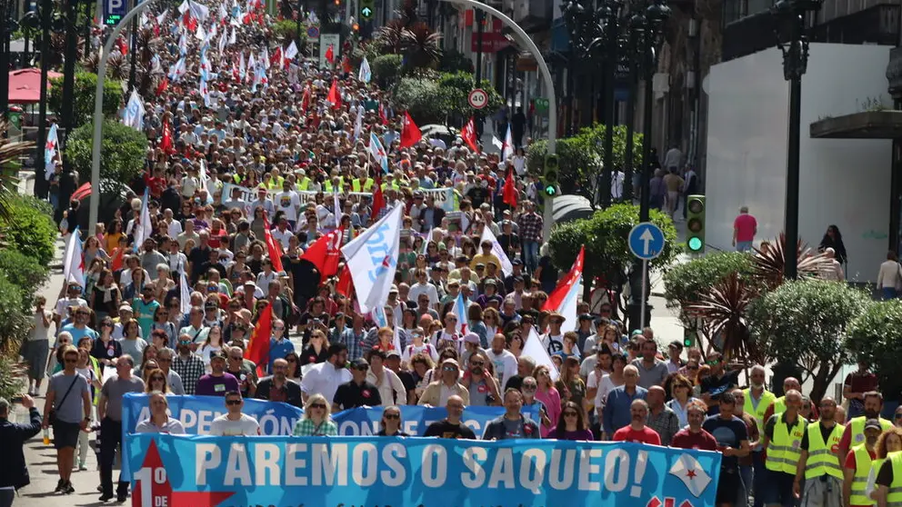 Manifestaci&oacute;n da CIG en Vigo neste Primeiro de Maio.