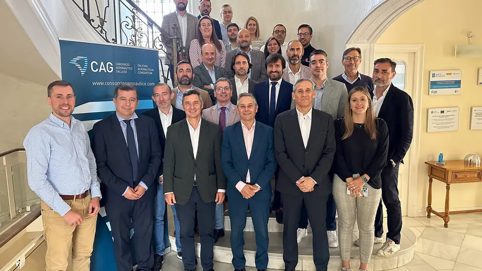 Asistentes a la asamblea del Consorcio Aeron&aacute;utico Gallego.