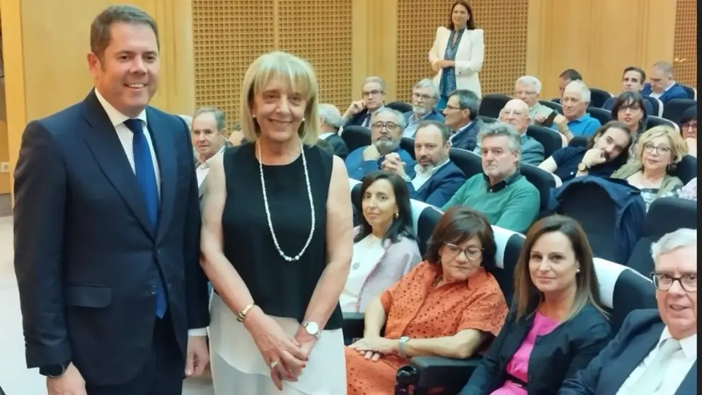 Gerardo Cuerva, presidente de CEPYME, con Marisol N&oacute;voa, la nueva presidenta de la CEO