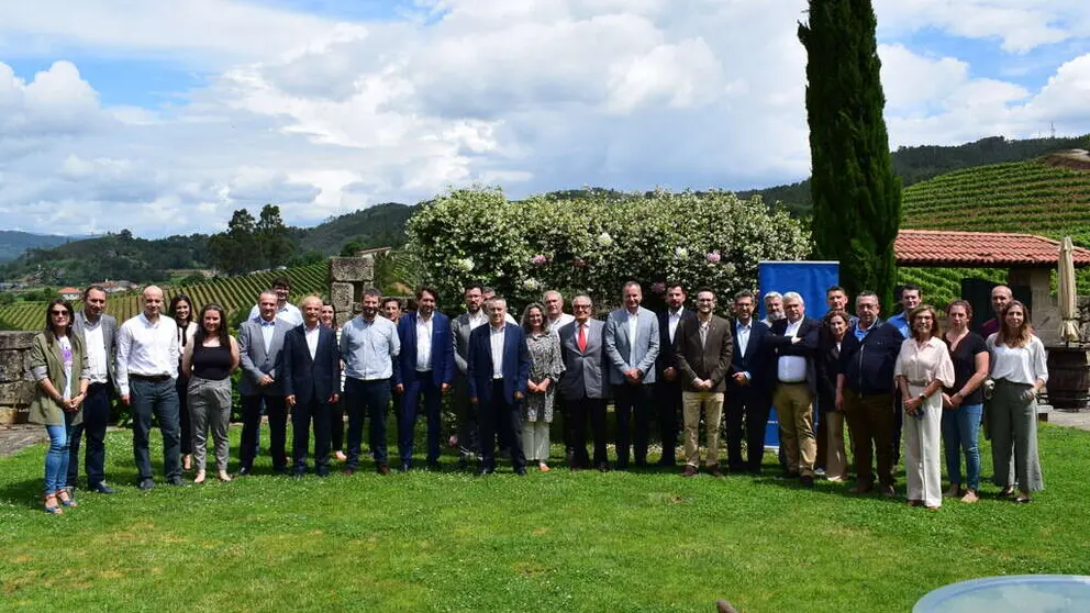 Asistentes a la VII Reuni&oacute;n Casal de Arm&aacute;n, organizada por el Foro Econ&oacute;mico de Galicia.
