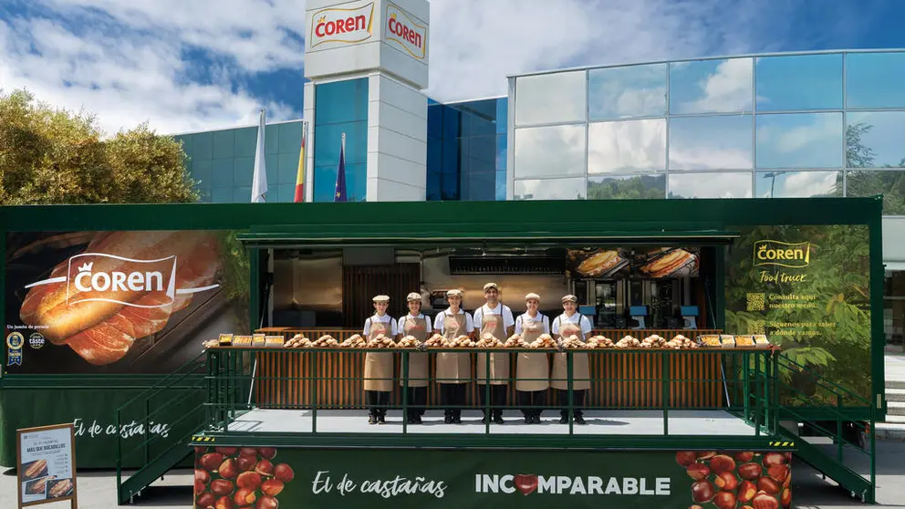 Food truck de Coren, en la sede de la cooperativa en Ourense.