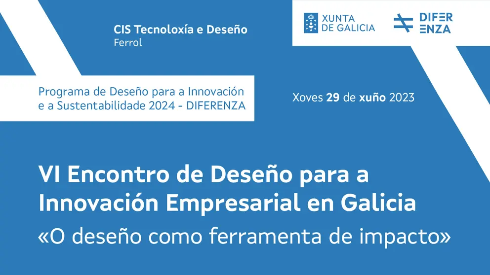 O VI Encontro de Dese&ntilde;o para a Innovaci&oacute;n Empresarial en Galicia celebrarase en Ferrol.