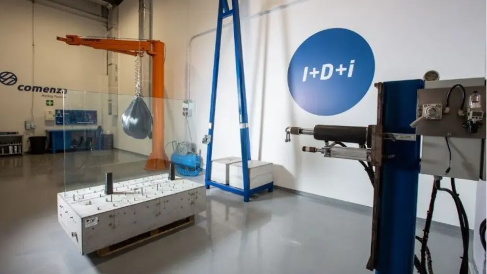 Laboratorio de ensayos de la empresa Comenza.