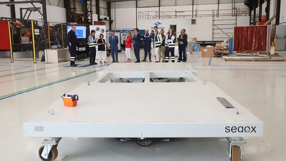 Representantes de Navantia y sus socios tecnol&oacute;gicos, junto a la directora de Gain, asistieron a la presentaci&oacute;n de resultados del proyecto F4ST.