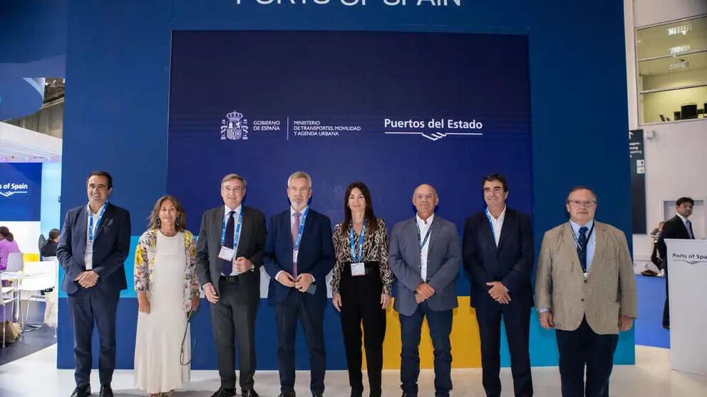 Delegaci&oacute;n de puertos espa&ntilde;oles en Seatrade Europe.
