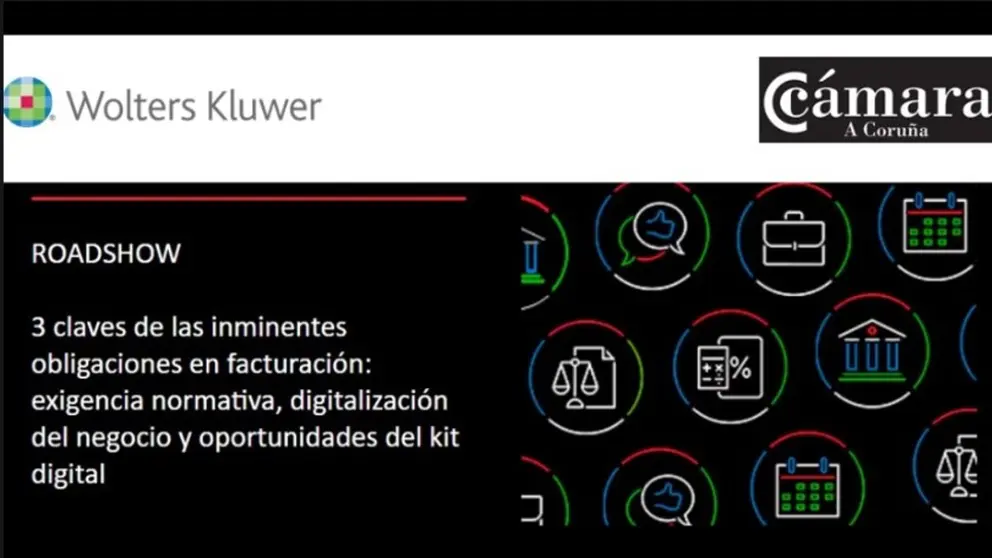 Jornada sobre las nuevas leyes Antifraude y Crea y Crece promovida por la C&aacute;mara de Comercio de A Coru&ntilde;a.