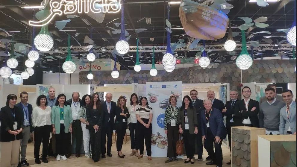 Representantes de Anfaco-Cecopesca en la Feria Internacional de Alimentaci&oacute;n ANUGA, que se celebra en Colonia.