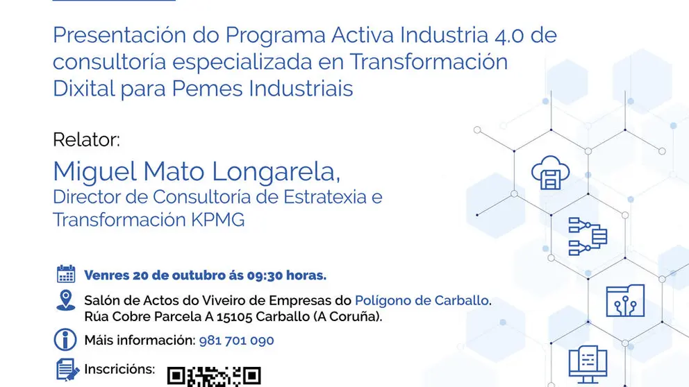 El pol&iacute;gono de Carballo acoger&aacute; una jornada sobre el Programa Activa Industria 4.0.