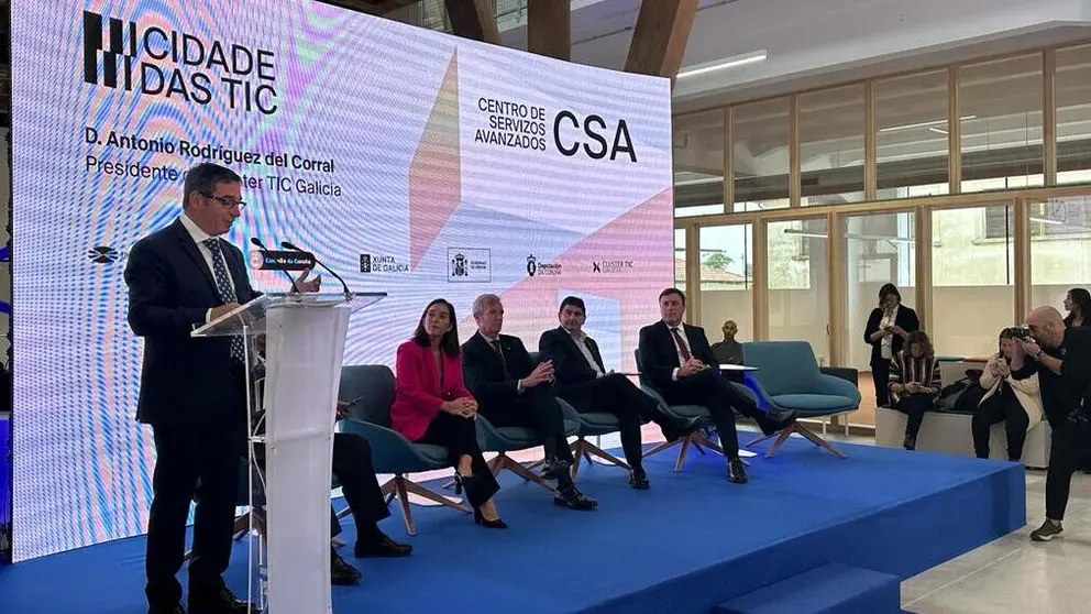 Intervenci&oacute;n del presidente del Cl&uacute;ster TIC Galicia, Antonio Rodr&iacute;guez del Corral.
