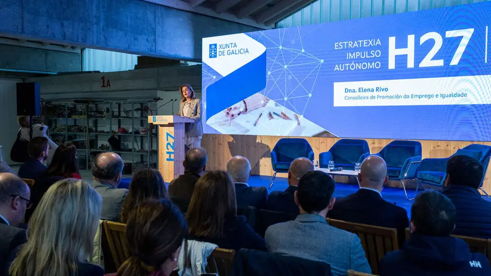 A conselleira de Promoci&oacute;n do Emprego e Igualdade, Elena Rivo, clausurar&aacute; o acto de presentaci&oacute;n da Axenda Impulso Aut&oacute;nomo Horizonte 2027. 
foto xo&aacute;n crespo
