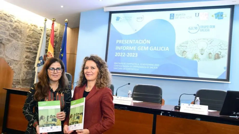 Loreto Fern&aacute;ndez (esquerda) e Isabel Neira (dereita), responsables do estudo. FOTO: Santi Alvite.