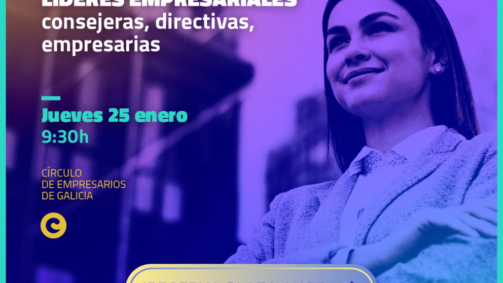 Cartel de la jornada organizada por el C&iacute;rculo de Empresarios de Galicia.
