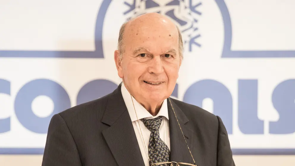 Luis Simarro L&oacute;pez, fundador de Congalsa, en una de las &uacute;ltimas galas de objetivos de la empresa.