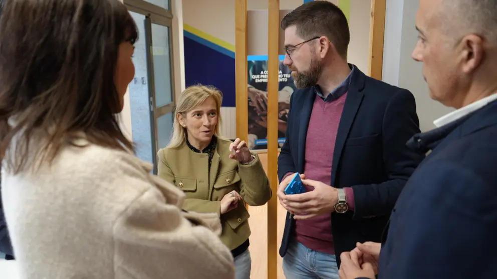 O secretario xeral aproveitou a xornada para visitar as instalaci&oacute;n do novo Polo de emprendemento de Sarria.