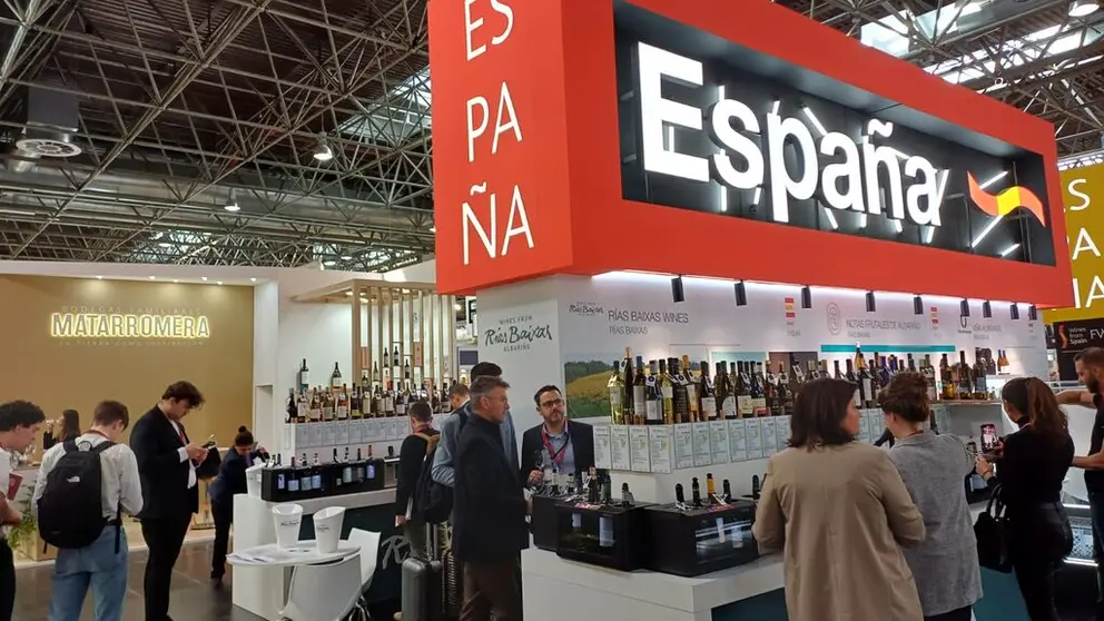 El stand de R&iacute;as Baixas en ProWein se incluy&oacute; dentro del pabell&oacute;n del ICEX.