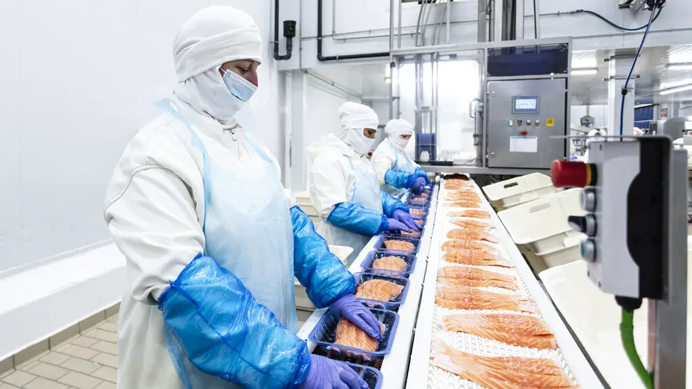 Planta de procesado de pescado de Profand en Zaragoza.