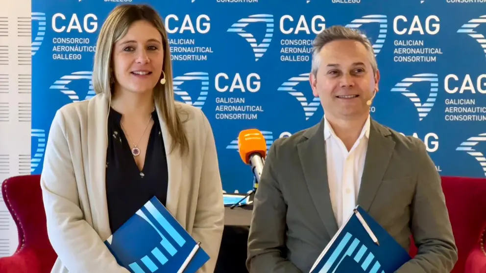 Jennifer Gonz&aacute;lez y Enrique Mall&oacute;n presentaron los detalles del 6&ordm; Congreso Internacional Aeron&aacute;utico y Espacial.